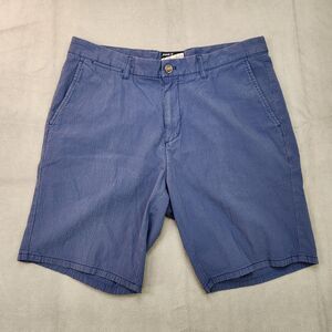 Johnnie-O Surfsuckers‎ Seersucker Shorts Men's 33 Blue Textured Casual Chino 9"